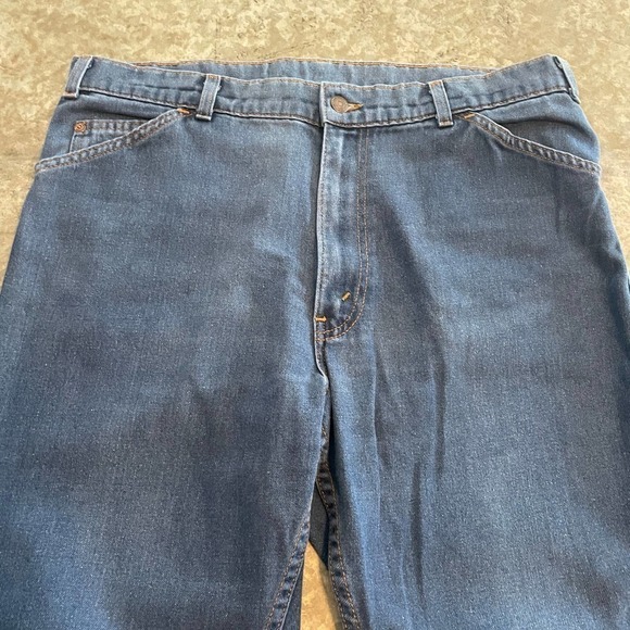 Vintage Levi’s For Men Skosh More Comfort Orange Tab Denim Jeans Mens 36 / 37 - Picture 4 of 16